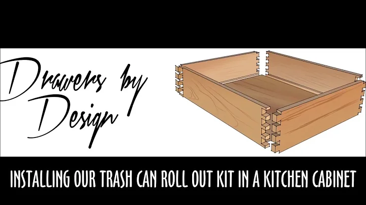 Installing our trash can roll out kit in a kitchen...