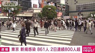 東京の新規感染861人　22日連続で前週同曜日上回る(2021年4月22日)