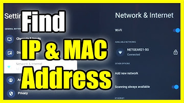 How to Find IP Address and MAC Address on Sony TV Google TV (Fast Method)
