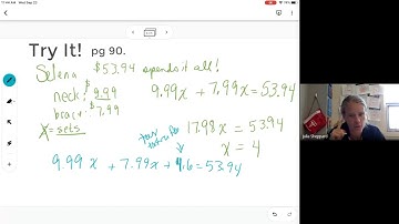 PreAlgebra 2 1 Combine Like Terms to Solve Equations