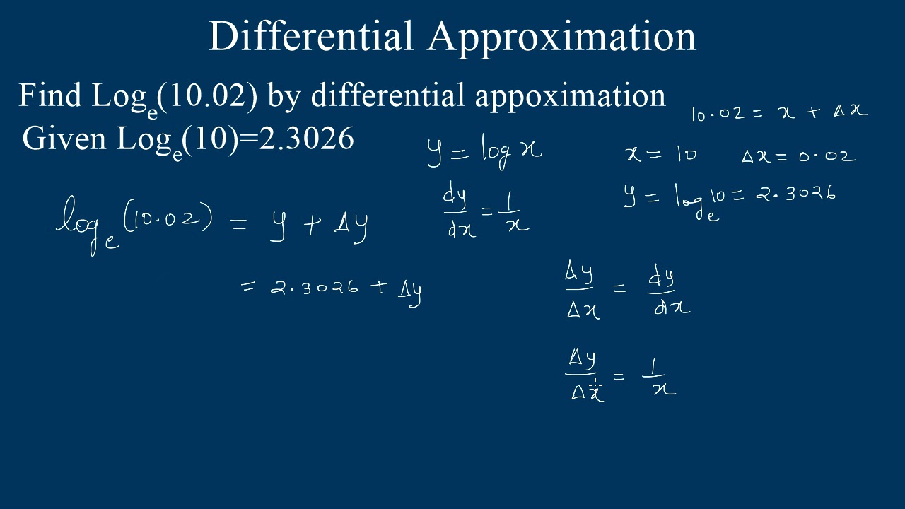 Approximation  how to find value of Log(29.29) by differential  approximation  Kamaldheeriya