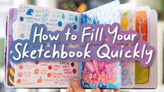 6 EASY &amp; QUICK Sketchbook Page Ideas