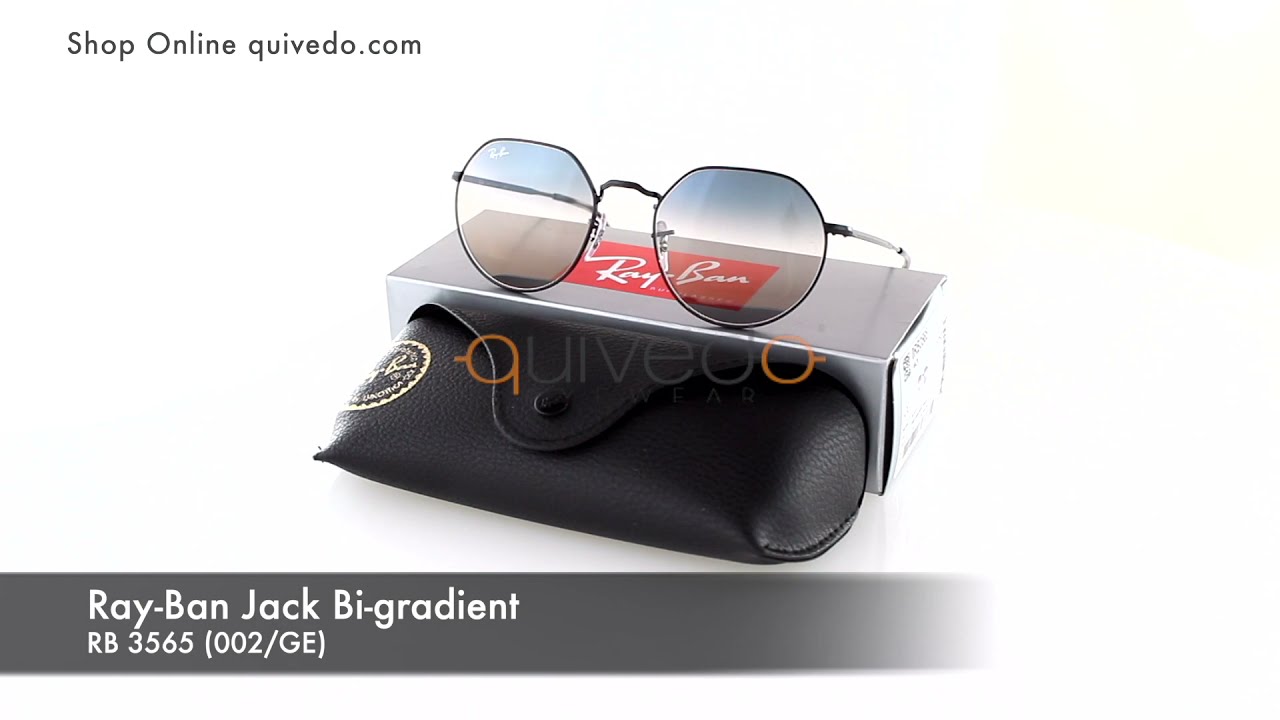 Ray Ban Jack Bi gradient RB 3565 002/GE - YouTube