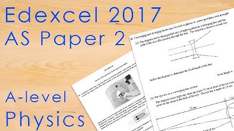 Edexcel 2017 AS Paper 2 - A-level Physics Past Paper