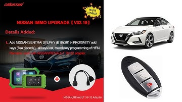 OBDSTAR X300 DP PLUS Program 2020 Nissan Kicks B18 Proximity w/ 16+32 Bypass Cable obdii365