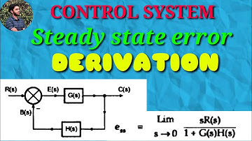 Steady state error | Derivation | Control System | Mathspedia |