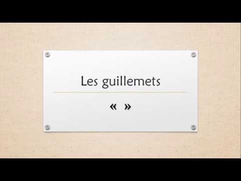 Video: Hvad betyder entre guillemets?