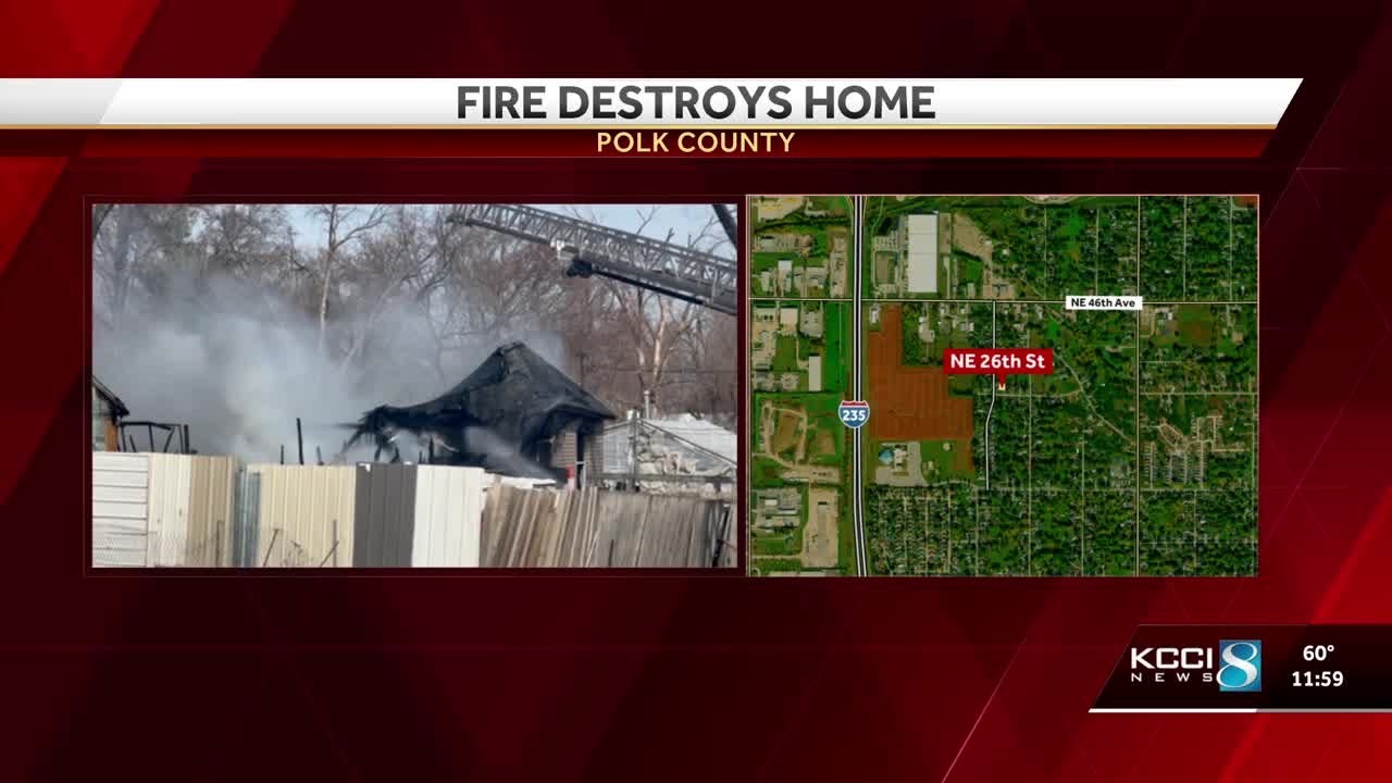 Crews say house damaged in Des Moines fire is a total loss - YouTube
