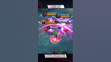 RUBY HEALING TUTORIAL AND BUILD #mlbb #shorts #ruby