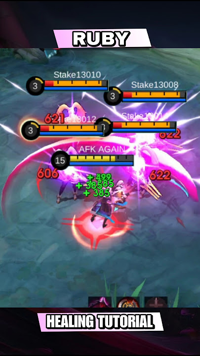 RUBY HEALING TUTORIAL AND BUILD #mlbb #shorts #ruby