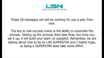 LSN Success Formula Part 3