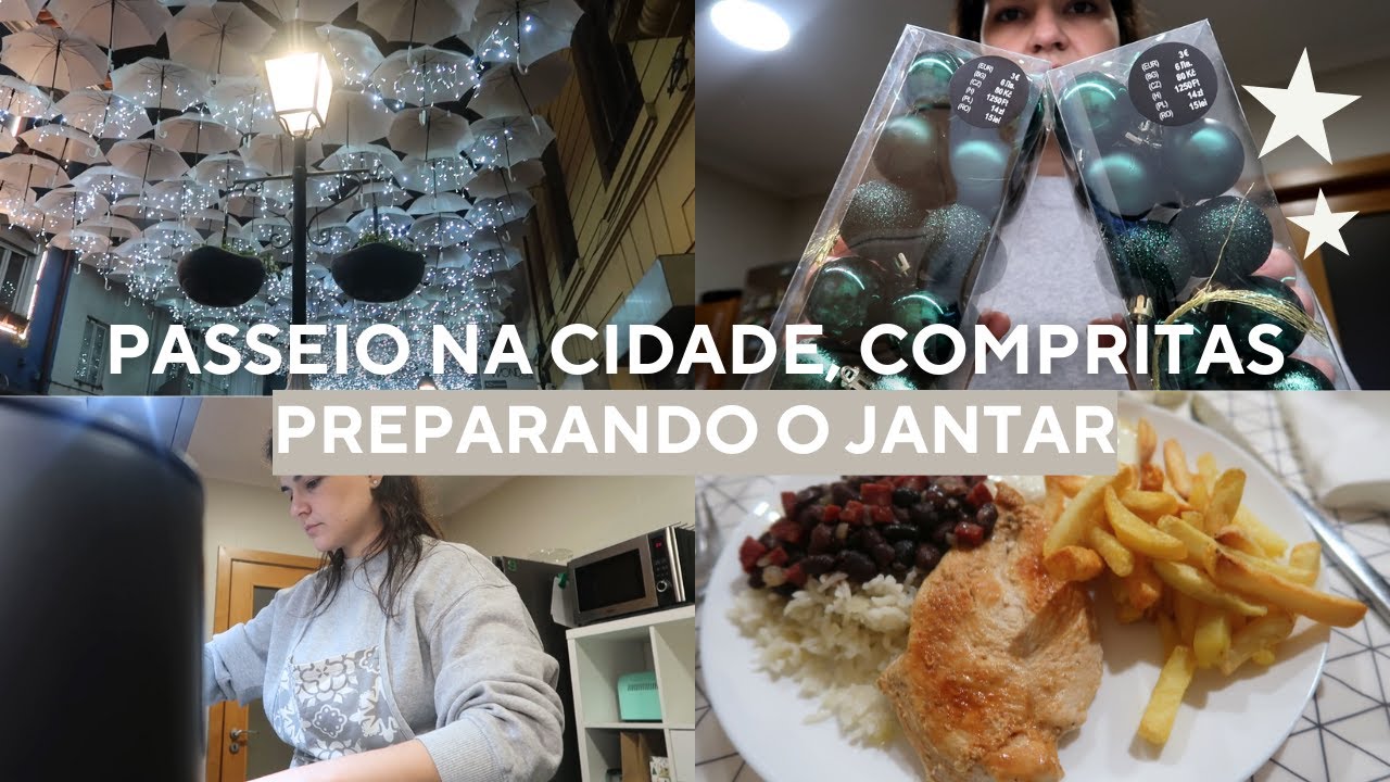 PASSEIO até ao PAI NATAL, COMPRAS de NATAL na TEDi, JANTAR em casa 🎅