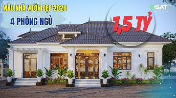 Nhà Vườn Mái Nhật 2026 • 4 Phòng Ngủ • Đẹp – Rộng – 1,5 Tỷ Xây Được?