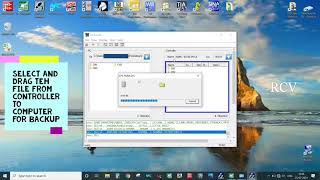How to take robostar backup using unihost software thru ethernet communication screenshot 3