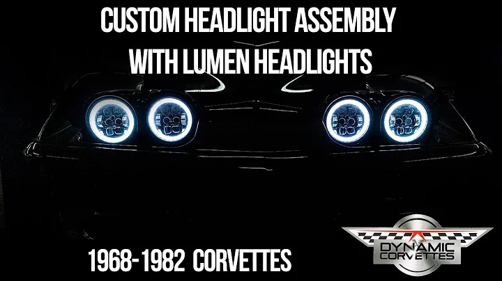 Custom Corvette C3 Headlight Assembly with Lumen Headlights