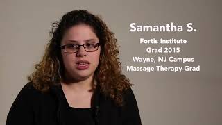 Samantha S. Massage Therapy Grad | Wayne, NJ | Fortis