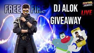 Dj alok giveaway | oggy & jack | free fire |Diamond Giveaway