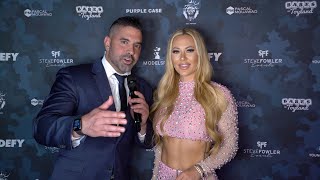 Kindly Myers Interview 2022 Babes in Toyland's Support Our Troops Charity Event Red Carpet