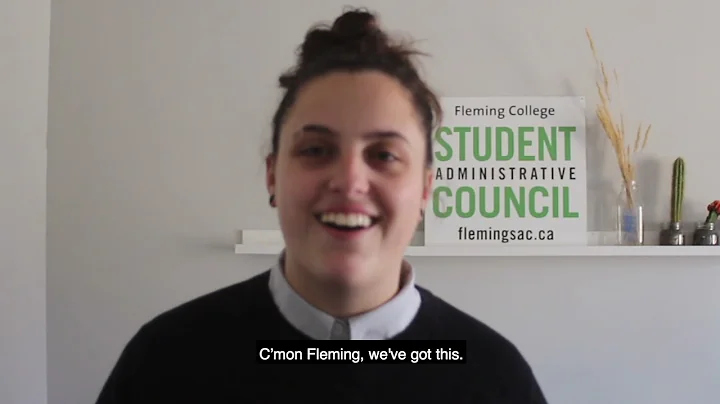 A message from Zoe King President of Fleming Student Administrative Council