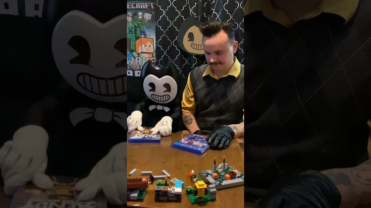 Hello Neighbor and Bendy fight over what game to play!