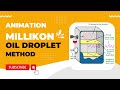 Animation, How to calculate charge on an electron? Millikan oil droplet method