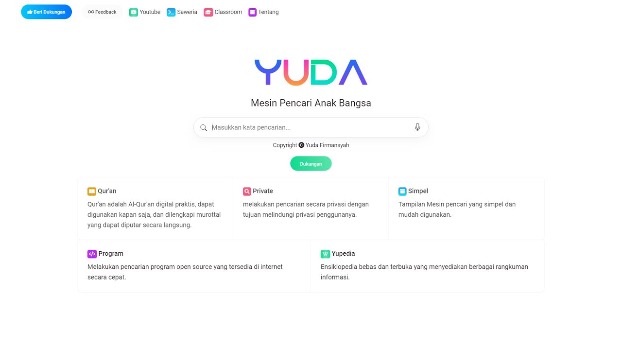 Mesin Pencari Buatan Anak Bangsa Mirip Google, Bing, Yandex, Duckduckgo ...