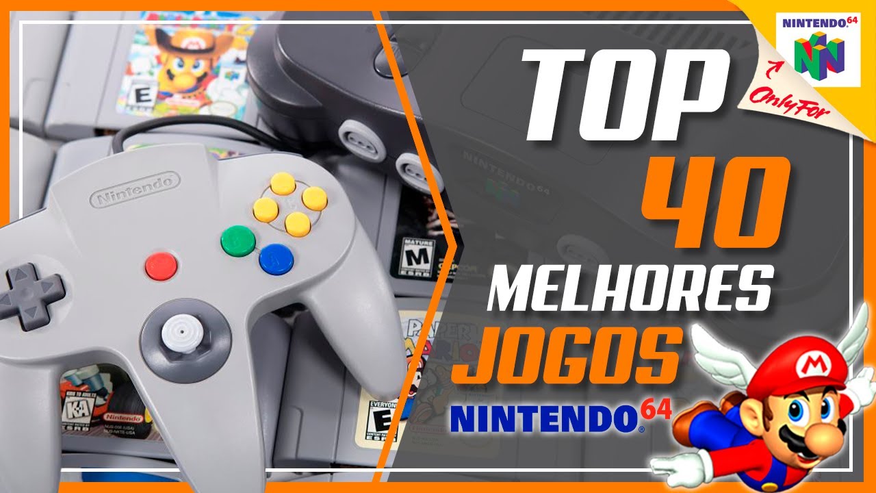 Top 40 Melhores Jogos do Nintendo 64 | 1080p 60fps HD