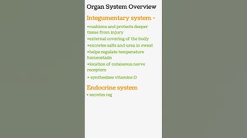 Organ System || Functions|| #mbbs #bams #bhms #nursing #bpt #nursingstudent #bds