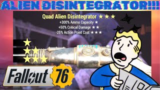 WOW! I Rolled A God Roll Alien Disintegrator!!! | Fallout 76