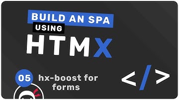 Build an "SPA" with HTMX #5 - Using hx-boost (for Forms)