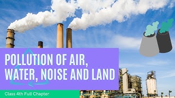 Pollution of Water, Air, Noise and Land|| Full Chapter|| Class 4th|| Science|| EVS|| Rising Cousins