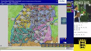 Power Grid - Baden-Württemberg 2-Player Game (Red-Blue-Aqua), funkdoc vs. m0rph1ing