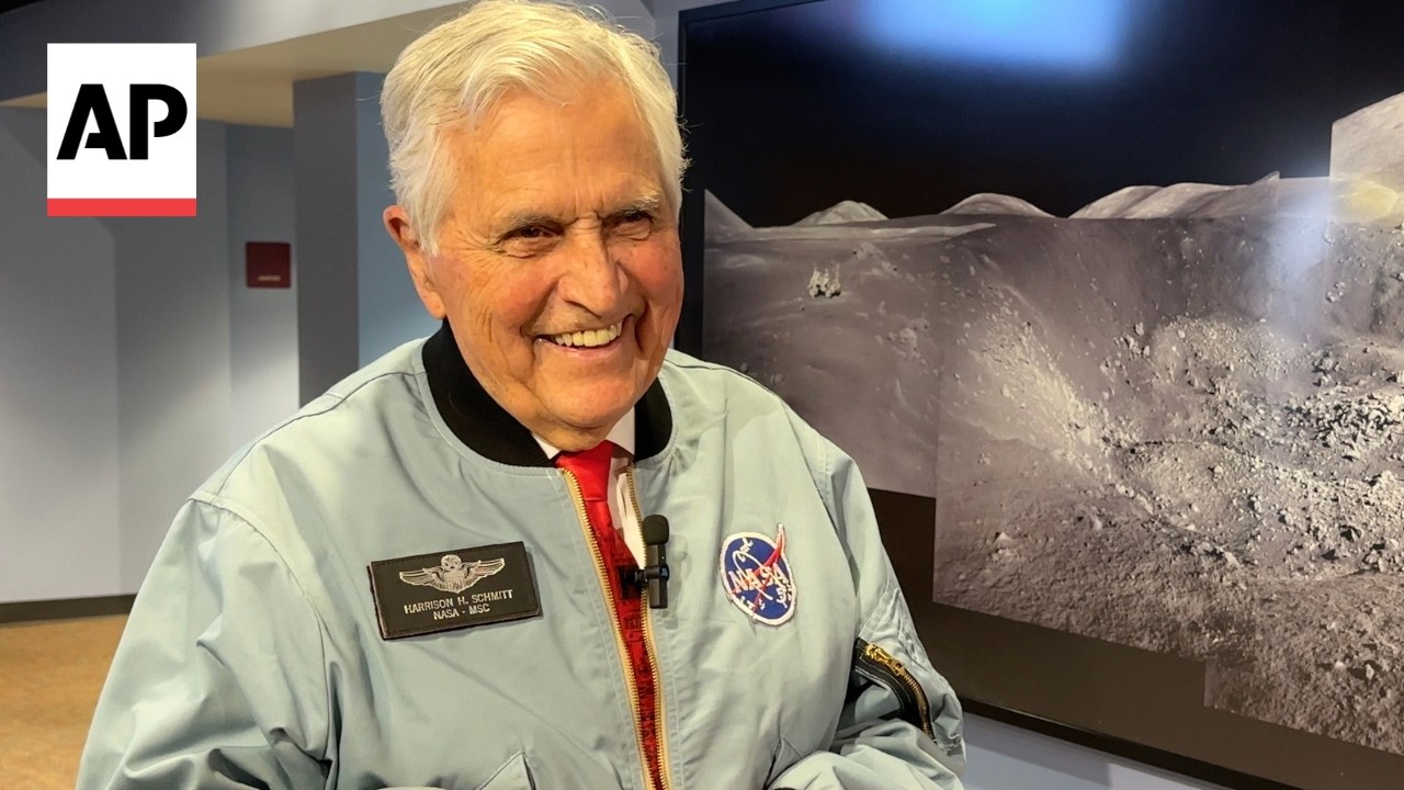 Apollo astronaut Harrison Schmitt describes walking on the moon