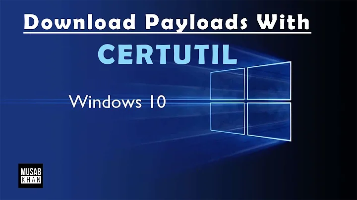 Download Files with CERTUTIL in windows