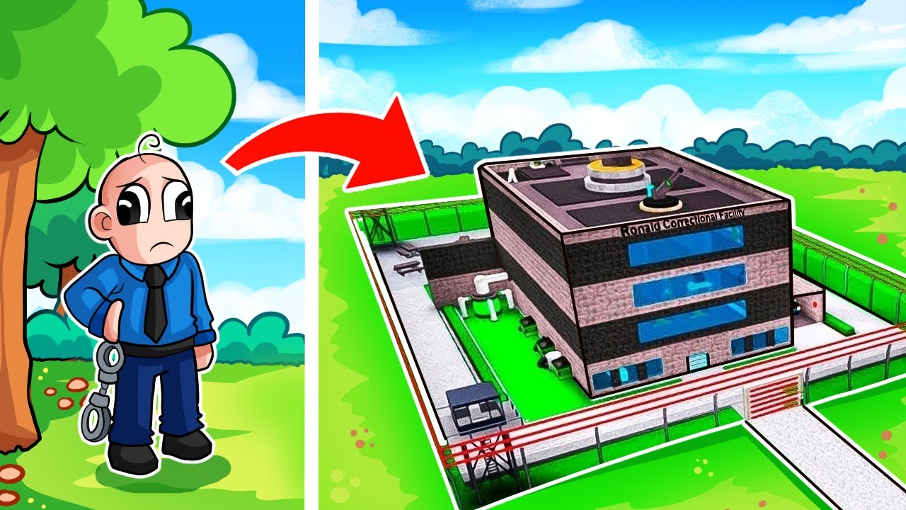 ¡BEBE NOOB PASA de POLICIA NOOB a PRO! 🚓😱LA MEJOR PRISION EN ROBLOX