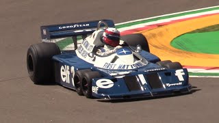 Historic F1 Cars Demo Runs At The 2025 Imola Gp- Tyrrell P34, Lotus 79, Arrows A8 More