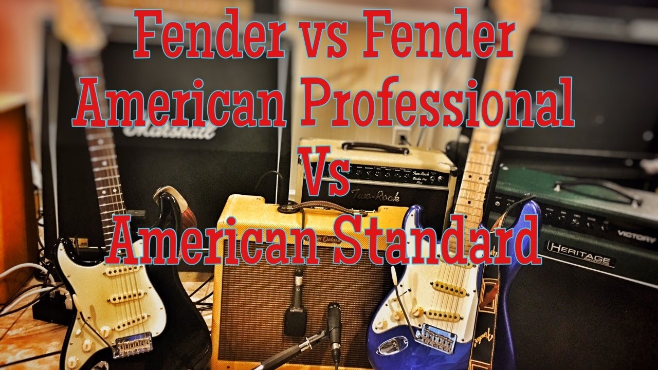 Fender Showdown American Professional vs American Standard