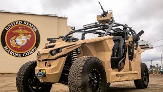 The nikola reckless utv, an off-road all-electric performance utility
task vehicle with 590+ horsepower, is introduced at marine corps air
station miramar, c...