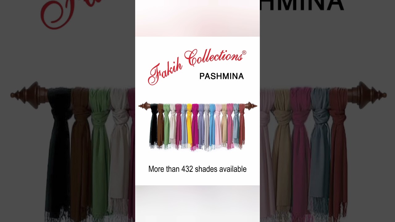 Fakih Collection Pashmina Shawls |More than 432 shades available  