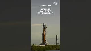 TIME-LAPSE: Artemis II rolls out to launch pad