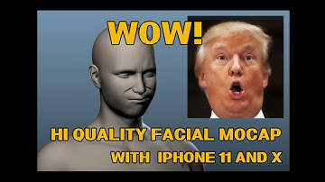 Home Facial Mocap Solution using iphone x or iphone 11.  High quality facial animation.