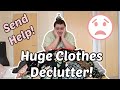 Biggest Wardrobe Declutter Ever! Part 1 - TRYING ON EVERYTHING I OWN! - The Moving Series Begins!