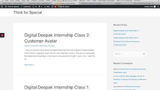 Assignment 4 of Digital Deepak Internship Program / Wordpress Website / Step by Step / Batch 3