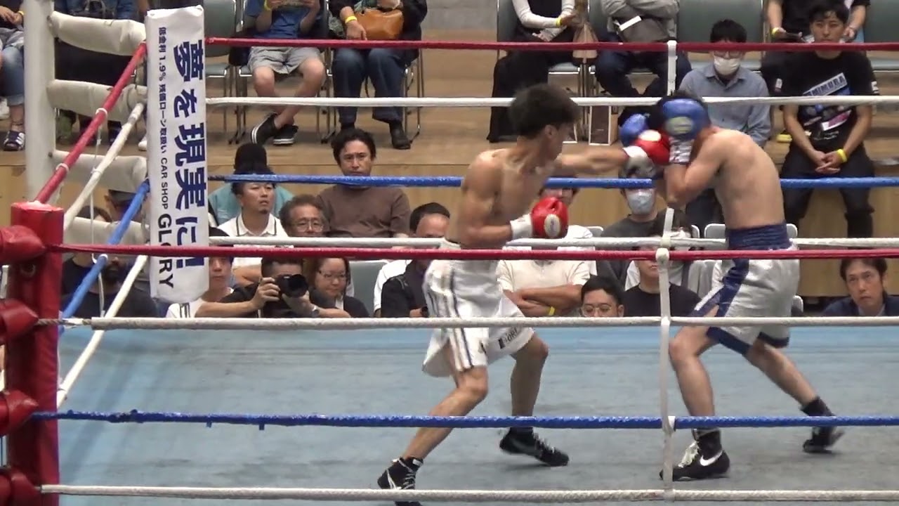 2025/10/5   B級4回戦　松原靖貴（トコナメ）　対　片桐頌斗（中日）STEP UP BOXING vol.2