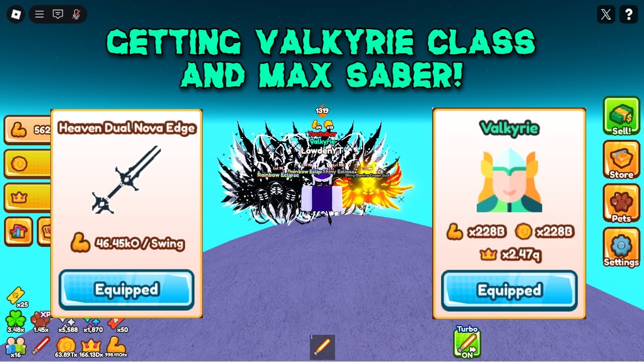 GETTING VALKYRIE CLASS AND MAX SABER IN SABER SIMULATOR!