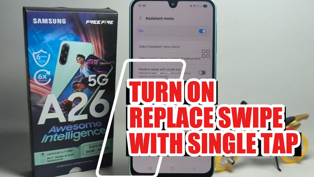 How To Turn On Replace Swipe With Single Tap On Samsung Galaxy A26 5G