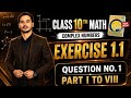 Class 10th Math new Book Exercise 1.1 Q no 1 part (i-viii)
