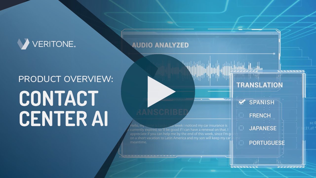 veritone Update Contact Center AI | Veritone