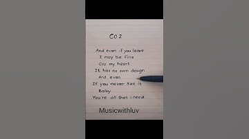 Thumbnail of CO2 #lyrics #musiclyrics #song