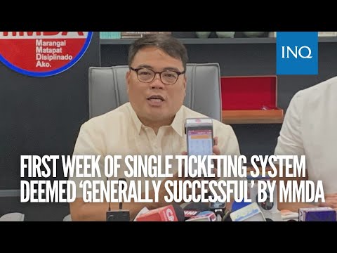 First week of single ticketing system deemed ‘generally successful’ by MMDA
